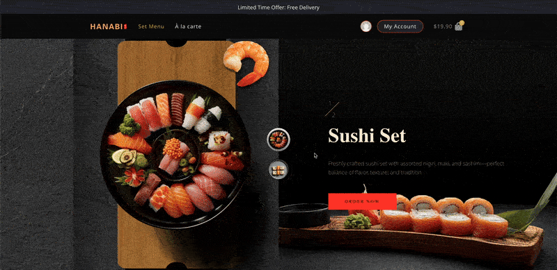 Hanabisg Website design