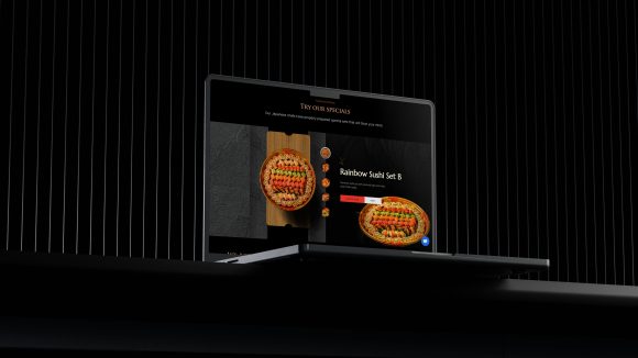 Food Delivery Website Design: Hanabi Sushi Singapore