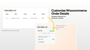 How to customize woocommerce order details page
