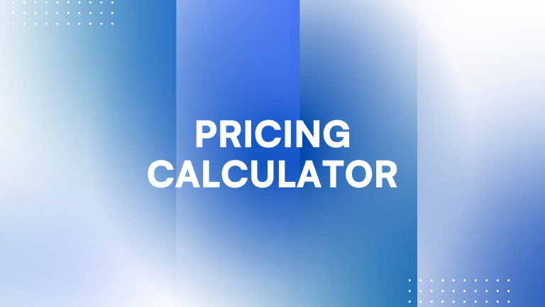 Pricing Calculator Immaculate Quotation