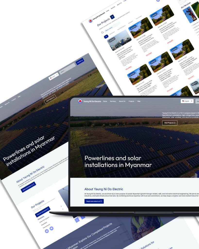 Yaung Ni Oo website design