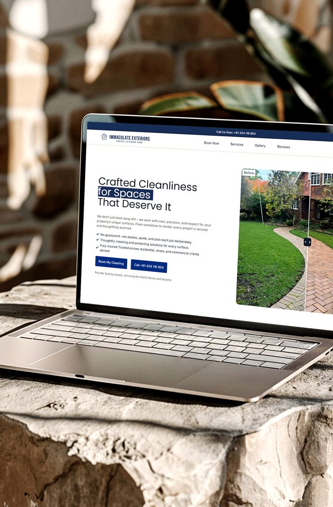 Website Development Service Bold Label