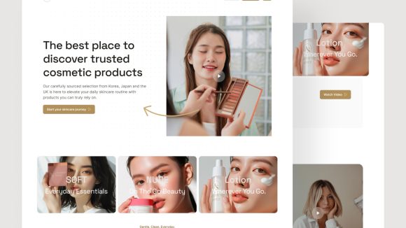 a premium eCommerce website for Aesthetic Space