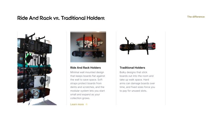 Product comparison - Home page
