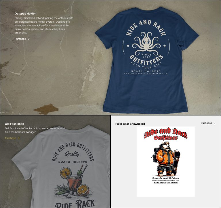 T-shirt Product Grid