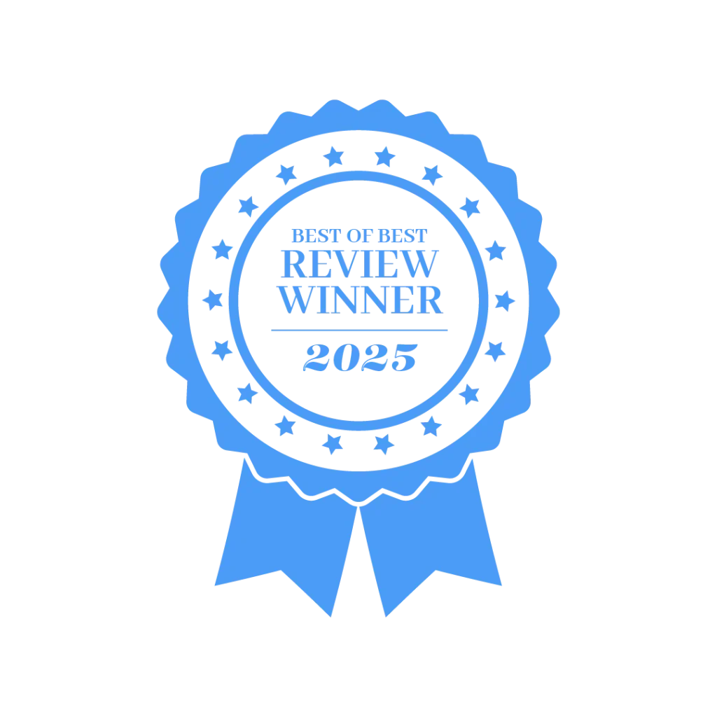 review winner logo