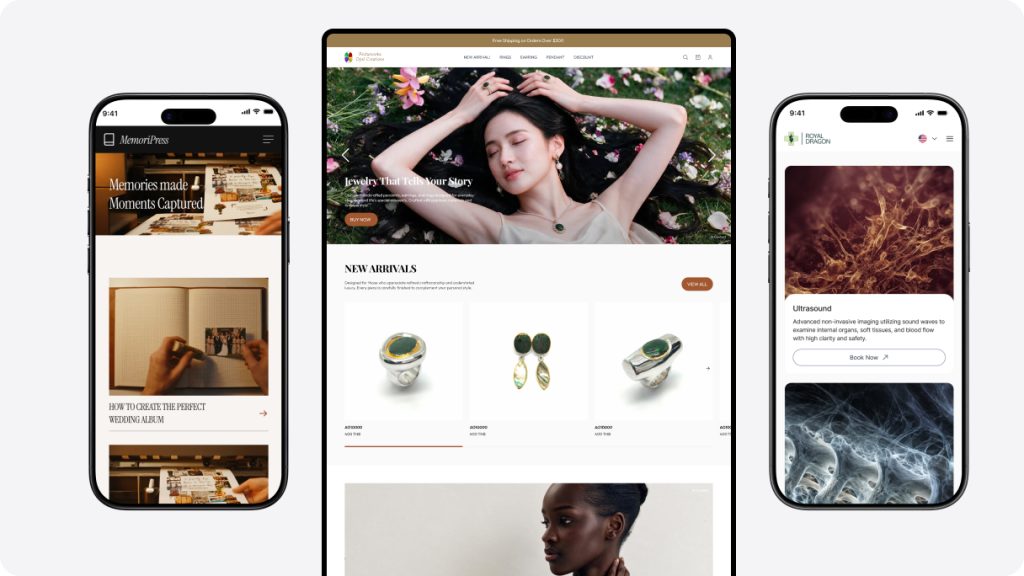 website mockup