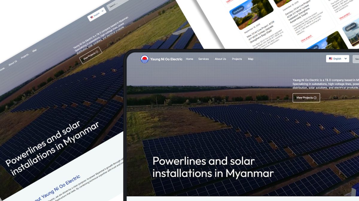 Yaung Ni Oo website design